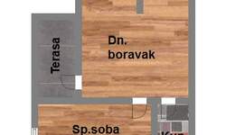 Jednoiposoban stan, Novi Sad, prodaja, 43m2, 111500e, id909825