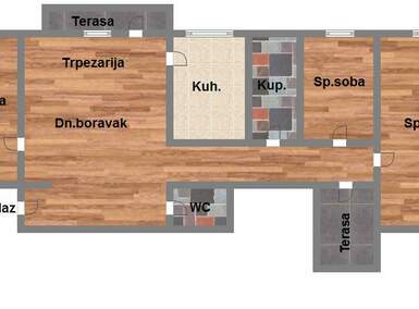 Troiposoban stan, Novi Sad, Socijalno, prodaja, 75m2, 175100e, id933741