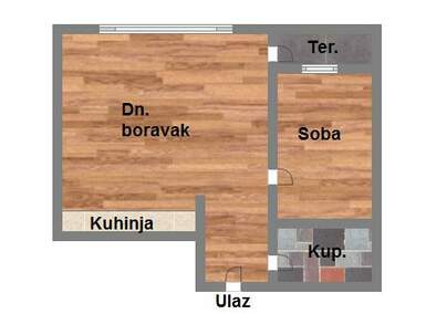 Dvosoban stan, Novi Sad, prodaja, 38m2, 99030e, id952878