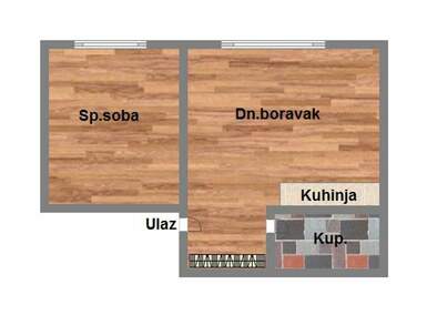 Jednoiposoban stan, Novi Sad, Telep, prodaja, 28m2, 68820e, id1095574