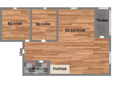 Dvoiposoban stan, Novi Sad, Adice, prodaja, 57m2, 96230e, id1119328