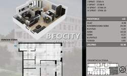 Trosoban stan, Stara Pazova, Centar, prodaja, 56m2, 70000e, id1179559