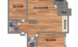Trosoban stan, Novi Sad, prodaja, 68m2, 150450e, id1182881