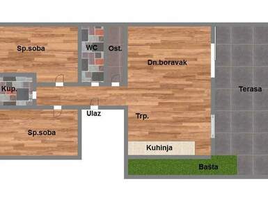 Trosoban stan, Sremska Kamenica, Mišeluk, prodaja, 65m2, 162020e, id1143015