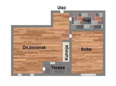 Dvosoban stan, Novi Sad, Podbara, prodaja, 42m2, 142180e, id1104818