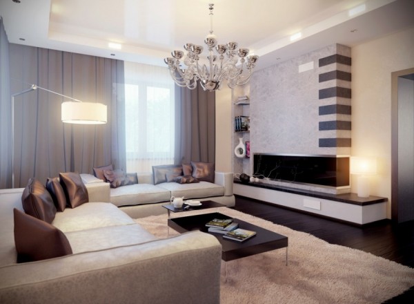 modern-living-room-chandelier