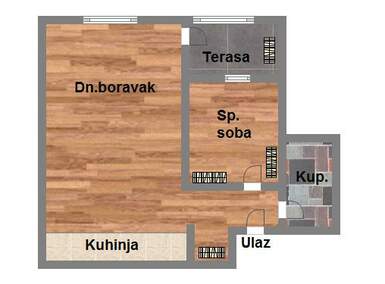 Dvosoban stan, Novi Sad, GRBAVICA, prodaja, 47m2, 145050e, id893977