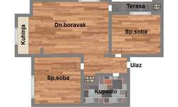 Dvoiposoban stan, Novi Sad, Novo Naselje, prodaja, 45m2, 106060e, id895060