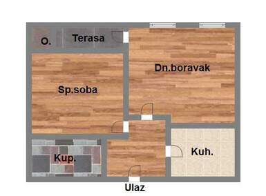 Dvosoban stan, Novi Sad, NOVA DETELINARA, prodaja, 36m2, 96310e, id896742