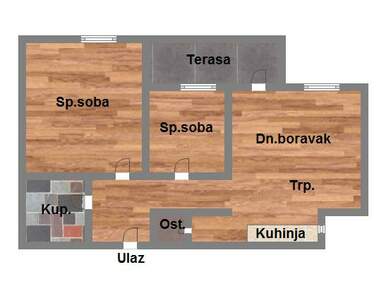 Dvoiposoban stan, Novi Sad, prodaja, 57m2, 123600e, id901121