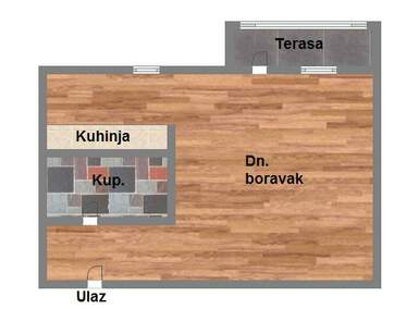 Jednosoban stan, Novi Sad, Petrovaradin, prodaja, 31m2, 76200e, id909654