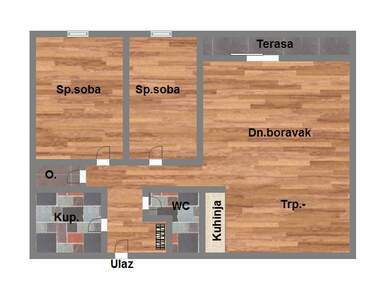 Dvoiposoban stan, Novi Sad, Novo Naselje, prodaja, 58m2, 161349e, id911038