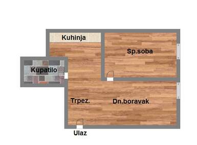 Dvosoban stan, Novi Sad, prodaja, 38m2, 57220e, id911996