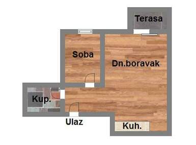Dvosoban stan, Novi Sad, prodaja, 44m2, 108919e, id913320