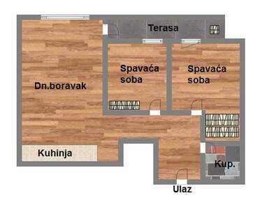 Dvoiposoban stan, Novi Sad, prodaja, 59m2, 140499e, id915272