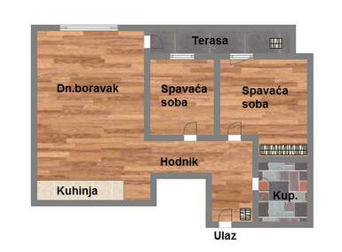 Dvoiposoban stan, Novi Sad, prodaja, 59m2, 140497e, id915279