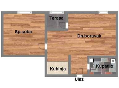 Dvosoban stan, Novi Sad, prodaja, 38m2, 98389e, id915294