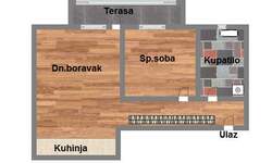 Dvosoban stan, Novi Sad, prodaja, 49m2, 126000e, id915298
