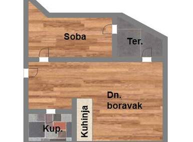 Dvosoban stan, Novi Sad, Telep, prodaja, 41m2, 104600e, id918021