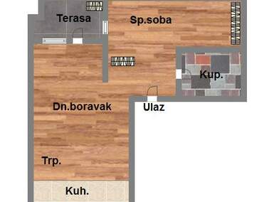 Dvosoban stan, Novi Sad, prodaja, 50m2, 107460e, id918809