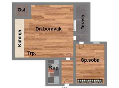 Dvosoban stan, Novi Sad, prodaja, 47m2, 110330e, id920783