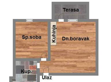 Jednoiposoban stan, Novi Sad, prodaja, 36m2, 58850e, id922457
