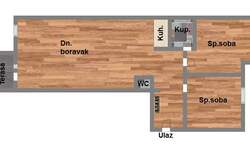 Trosoban stan, Novi Sad, prodaja, 63m2, 169410e, id923293