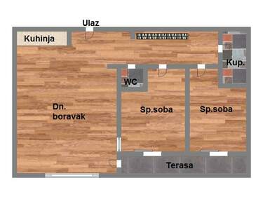Trosoban stan, Novi Sad, Nova Detelinara, prodaja, 65m2, 172760e, id923302