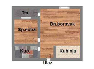 Dvosoban stan, Novi Sad, Salajka, prodaja, 37m2, 93050e, id924134