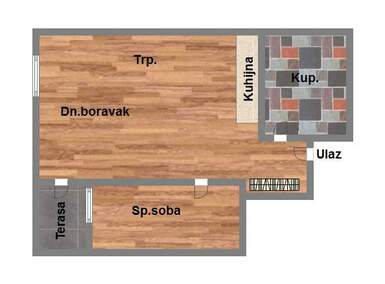 Dvosoban stan, Novi Sad, prodaja, 45m2, 80870e, id926396