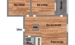 Trosoban stan, Novi Sad, centar, prodaja, 62m2, 102100e, id927281