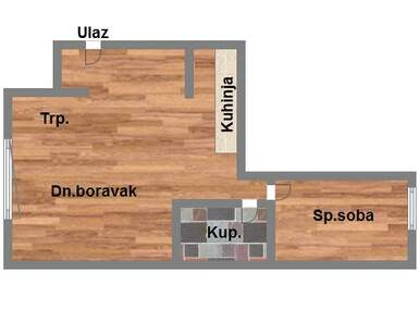 Dvosoban stan, Novi Sad, Klisa, prodaja, 44m2, 63480e, id927332