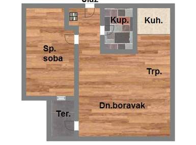 Dvosoban stan, Novi Sad, Salajka, prodaja, 44m2, 97700e, id928200