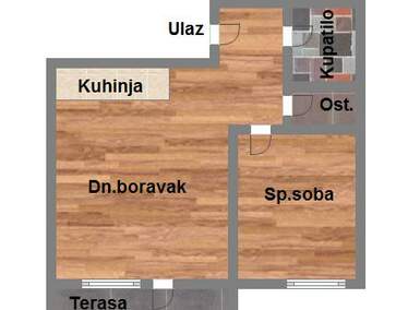Dvosoban stan, Novi Sad, prodaja, 48m2, 124149e, id930859
