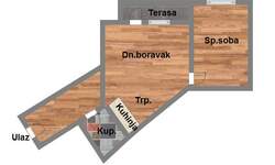 Dvosoban stan, Novi Sad, prodaja, 44m2, 110249e, id930862
