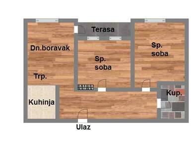 Trosoban stan, Novi Sad, Salajka, prodaja, 57m2, 119100e, id931039