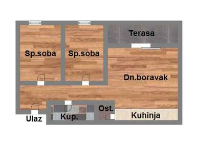 Trosoban stan, Novi Sad, prodaja, 63m2, 148920e, id932834