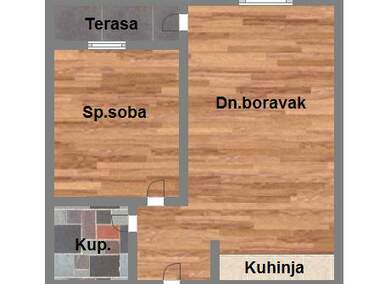 Dvosoban stan, Novi Sad, Adice, prodaja, 42m2, 76400e, id932865