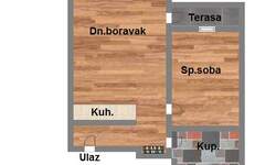 Dvosoban stan, Novi Sad, prodaja, 42m2, 76500e, id933538