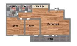 Dvoiposoban stan, Novi Sad, Grbavica, prodaja, 52m2, 160900e, id933662