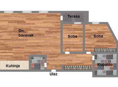 Dvosoban stan, Novi Sad, Grbavica, prodaja, 37m2, 111390e, id933959