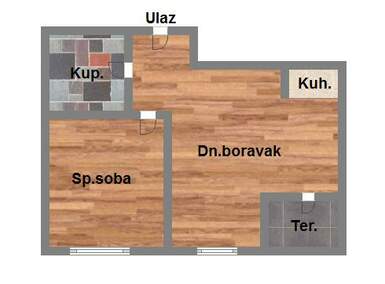 Dvosoban stan, Novi Sad, Petrovaradin, prodaja, 42m2, 86030e, id934056