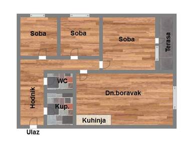 Troiposoban stan, Novi Sad, Tatarsko Brdo, prodaja, 82m2, 139360e, id935241