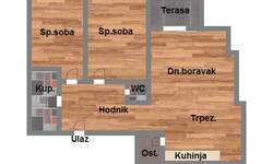 Trosoban stan, Novi Sad, Grbavica, prodaja, 74m2, 229220e, id935851