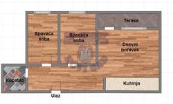 Dvoiposoban stan, Novi Sad, prodaja, 49m2, 121100e, id938241
