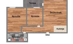 Trosoban stan, Novi Sad, Socijalno, prodaja, 56m2, 202460e, id939089