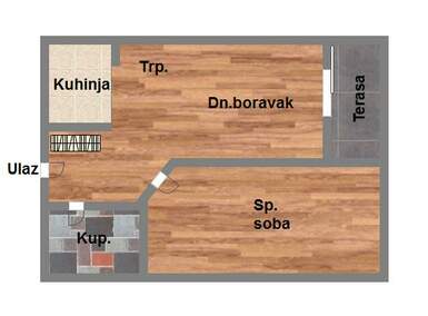 Jednoiposoban stan, Novi Sad, prodaja, 42m2, 114100e, id941364