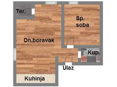 Dvosoban stan, Novi Sad, prodaja, 41m2, 71800e, id942079