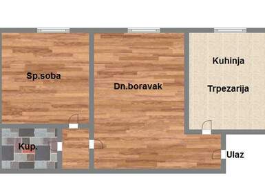 Dvosoban stan, Novi Sad, Satelit, prodaja, 46m2, 80550e, id945258