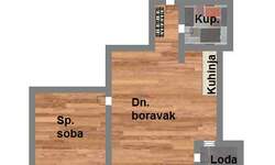 Dvosoban stan, Novi Sad, Podbara, prodaja, 45m2, 110110e, id946216